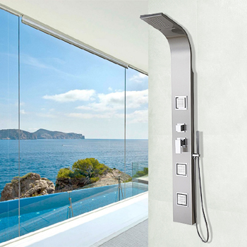 Moorefield 3 Way Brushed Nickel Shower Panel System